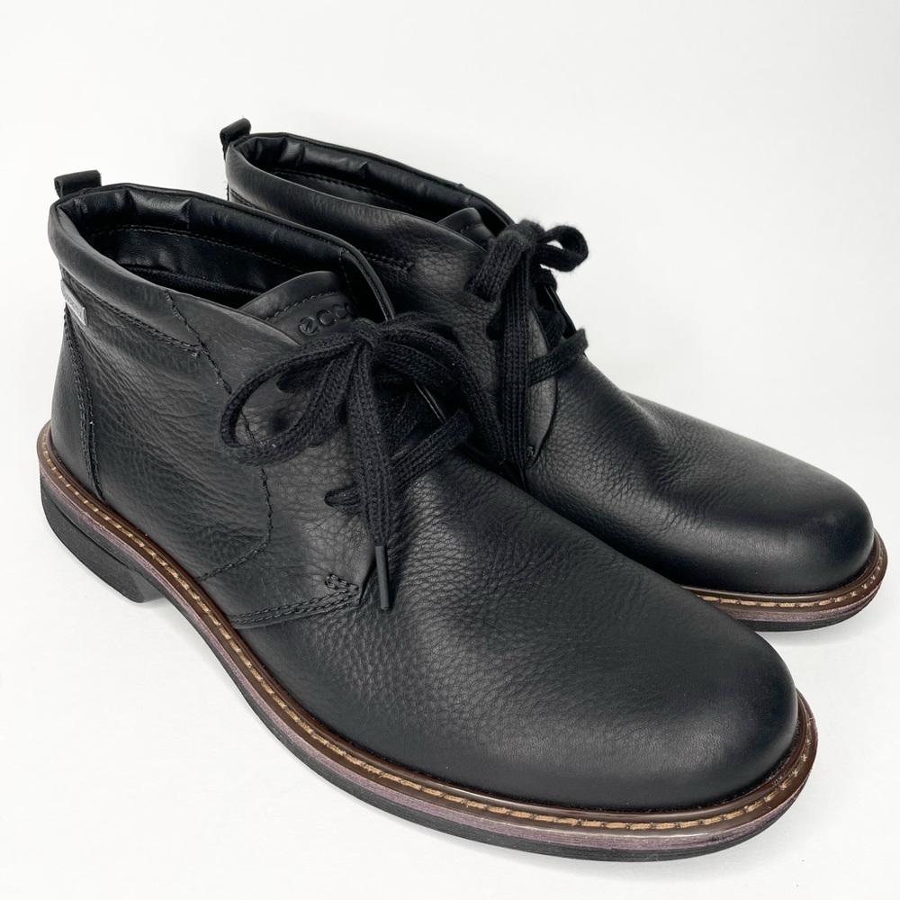 NEW Ecco men's 43 EU 9 US turn GTX gore-tex chukka black tie boots shoes